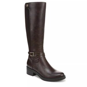 NEW - LifeStride - Brittany Wide Calf Knee High Boot - Drak Brown - Faux Leather